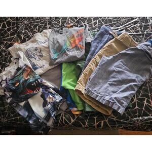 Boys sz 8 shorts tee swimsuit lot